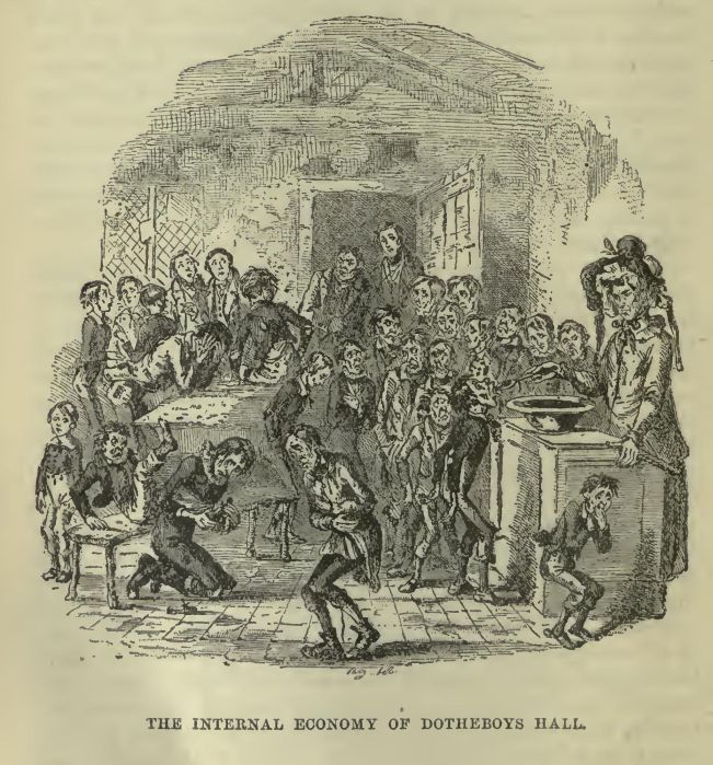 The internal economy of Dotheboys Hall.